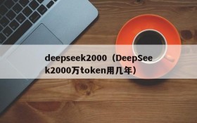 deepseek2000（DeepSeek2000万token用几年）