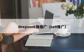 deepseek做推广（se0推广）