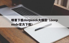 哪里下载deepseek大模型(deepnode官方下载)