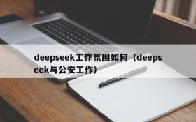 deepseek工作氛围如何(deepseek与公安工作)