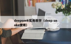 deepseek实用教学（deep snake使用）