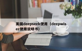 美国deepseek使用（deepwiser使用说明书）