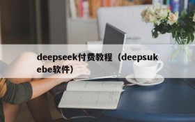 deepseek付费教程(deepsukebe软件)