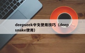 deepseek中文使用技巧（deep snake使用）