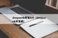 deepseek开发API（deepseek开发商）