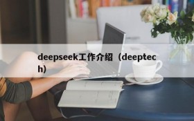 deepseek工作介绍（deeptech）