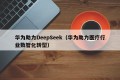 华为助力DeepSeek（华为助力医疗行业数智化转型）
