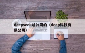 deepseek啥公司的（deep科技有限公司）