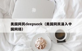 美国网民deepseek（美国网民涌入中国网络）