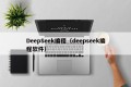 DeepSeek编程（deepseek编程软件）