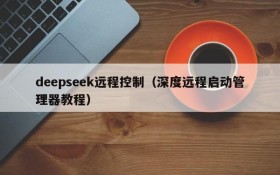 deepseek远程控制（深度远程启动管理器教程）