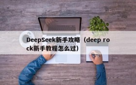 DeepSeek新手攻略（deep rock新手教程怎么过）