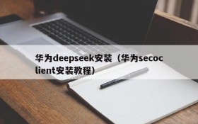 华为deepseek安装（华为secoclient安装教程）