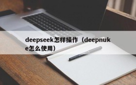 deepseek怎样操作（deepnuke怎么使用）