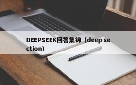 DEEPSEEK回答集锦(deep section)