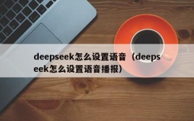 deepseek怎么设置语音（deepseek怎么设置语音播报）