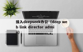 接入deepseek办公（deep web link director admin）