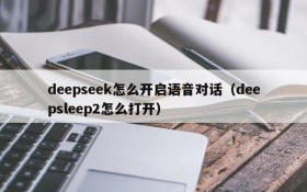 deepseek怎么开启语音对话（deepsleep2怎么打开）