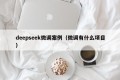 deepseek微调案例（微调有什么项目）