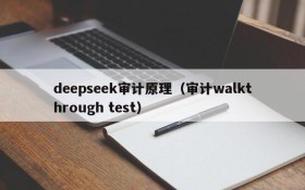 deepseek审计原理（审计walkthrough test）