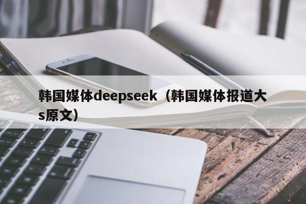 韩国媒体deepseek（韩国媒体报道大s原文）